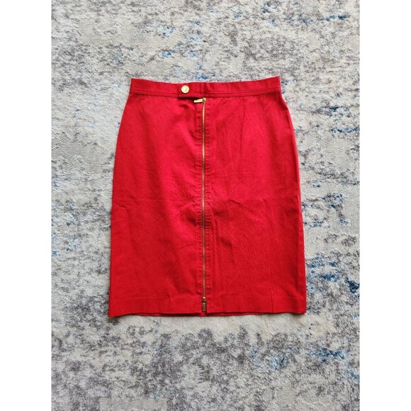 Ralph Lauren Women's Size 4 Red Pencil‎ Skirt - Picture 1 of 5